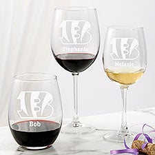 NFL Cincinnati Bengals Wine Glass Collection - 50460