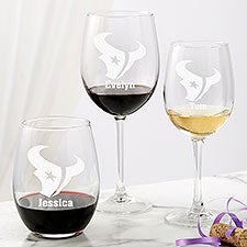 NFL Houston Texans Wine Glass Collection - 50462