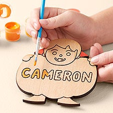 Halloween Personalized Wooden Paintable Toy - 50530