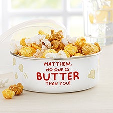 Pop of Love Personalized Enamel Bowl with Lid - 50592