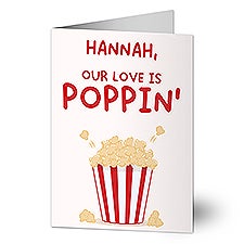 Pop Of Love Personalized Greeting Card - 50593