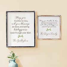 Irish Door Blessing Personalized Frame Wall Art - 50674