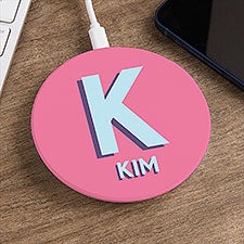 Shadow Name Personalized Wireless Charging Pad - 50785