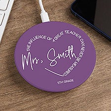 A Great Teacher Personalized Wireless Charging Pad - 50787