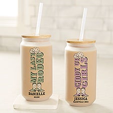 Western Wedding Personalized 16 oz. Iced Coffee Tumbler - 50798