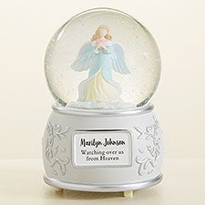 Memorial Angel Personalized Snow Globe  - 50909