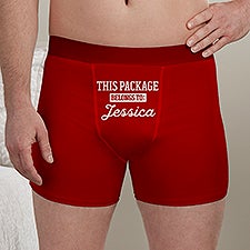 This Package Belongs To Personalized Boxer Shorts  - 50921