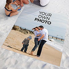 Your Own Photo Personalized Beach Blanket - 51471