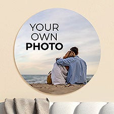 Your Own Photo Personalized Round Wood Signs - 51639