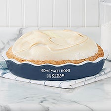 Real Estate Logo Ceramic Pie Dish - 51756