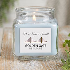 Real Estate Logo Scented Glass Candle Jar - 51773