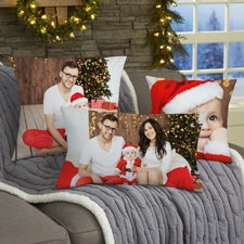 Christmas Photo Memories Personalized Throw Pillow - 51857