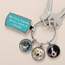 Picture Perfect Pet Personalized Photo Charm Keychain - 51880