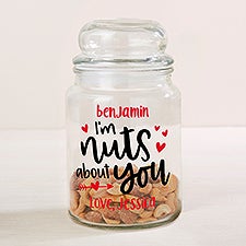 Nuts About You Personalized Candy Jar - 51927