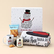 Repeating Name Snowman Personalized Holiday Gift Set - 51954