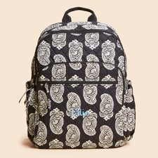 Vera Bradley Embroidered Iconic Paisley Backpack-Moonless Night - 52061