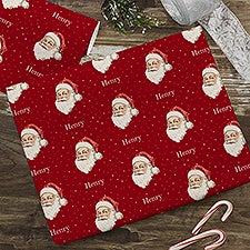 Vintage Santa Personalized Wrapping Paper - 52233