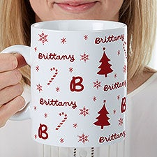 Festive Icons Personalized 30oz. Oversized Coffee Mug - 52322