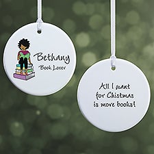 Book Lover philoSophies® Personalized Ornament - 52454