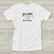 Colorful First Mothers Day Personalized Ladies Shirts - 52607