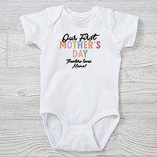 Colorful First Mothers Day Personalized Baby Clothing - 52608