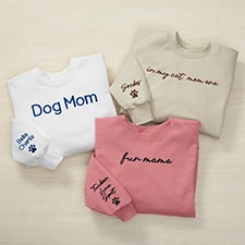 Pet Mom Embroidered Hanes® Adult Sweatshirt - 52857