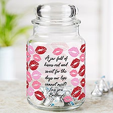 Lips of Love Personalized Romantic Candy Jar  - 52965