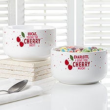 Sweet Cherries Personalized 14 oz. Kids Cereal Bowl - 53410