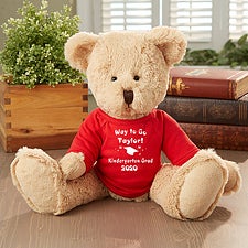 glass graduation teddy bear