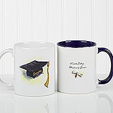 Graduation Cap & Diploma Personalized Coffee Mugs - 5389