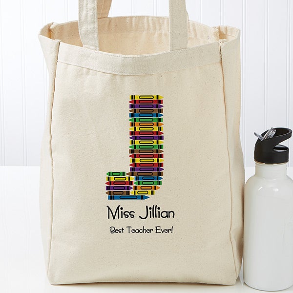 personalized canvas tote bags for teachers