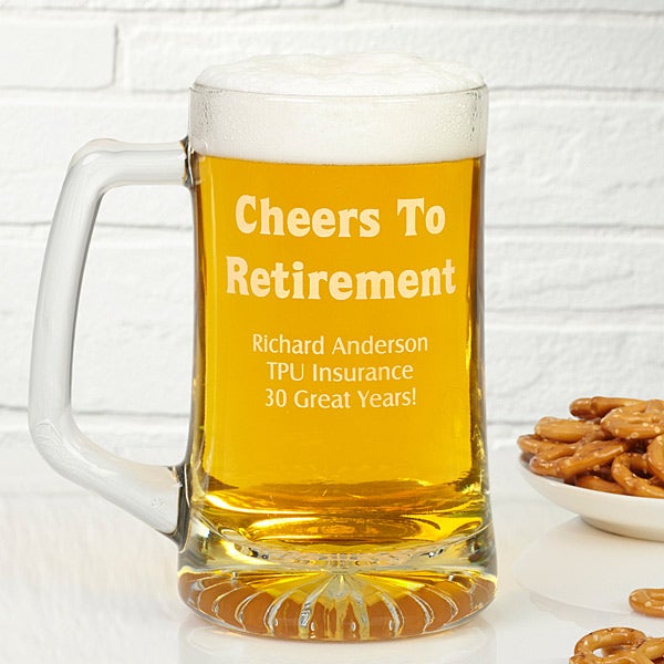 24 oz Beer Mug - Personalized  Engraved Beer Stein with Handle