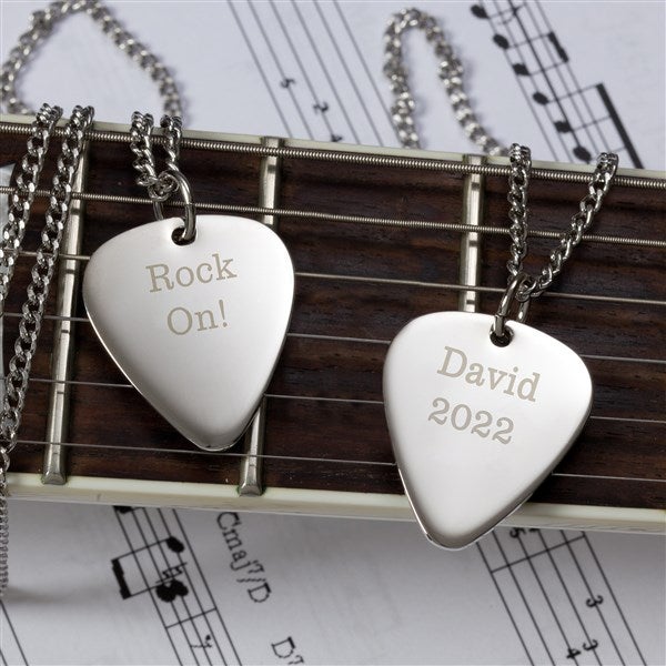 custom guitar pick necklace