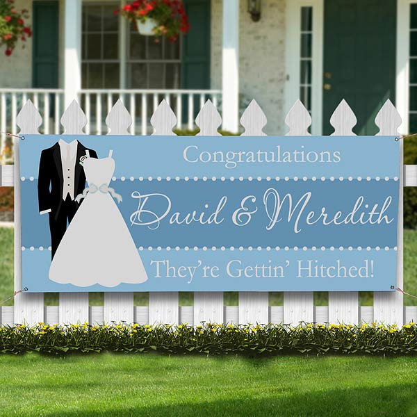 wedding congratulations banner