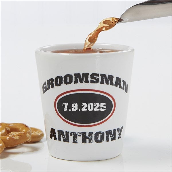 Personalized Groomsmen Gifts - Shot Glass - 10307