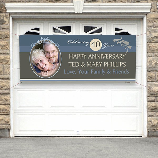 10308   Happy Anniversary© Personalized Photo Banner 