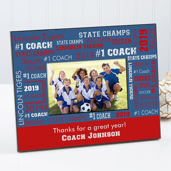 Personalized Sports Coach Picture Frames