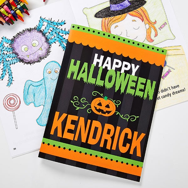 Download Personalized Coloring Books Happy Halloween