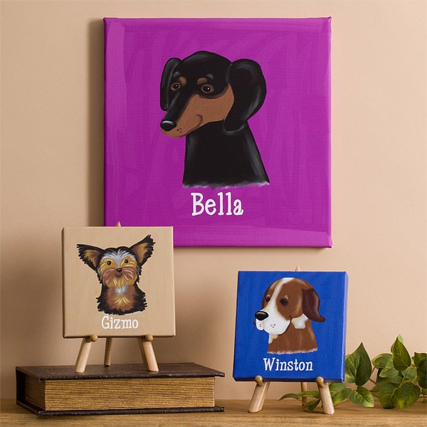 Personalized Dog Breeds Canvas Art - 10739