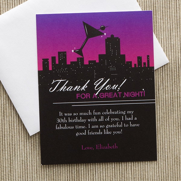 Personalized Thank You Cards - Birthday Girl