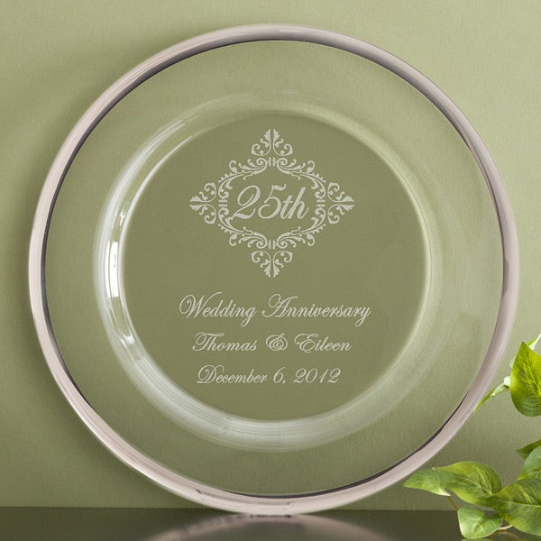 11032   Anniversary Personalized Keepsake Platter   25th