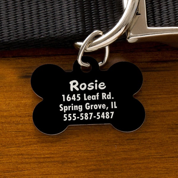 Engraved Dog ID Tags - Bone - Pet Gifts