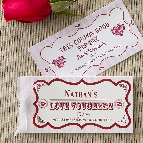 Personalized Romantic Love Coupons - Create Your Own - 11153