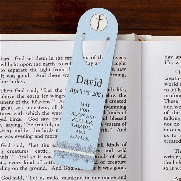 Personalized Christian Bookmarks - May God Bless Me