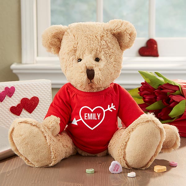 personalized valentine teddy bear
