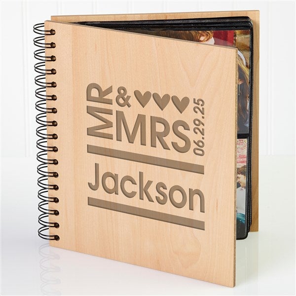 Personalized Wedding Photo Album - Mr & Mrs - 11332