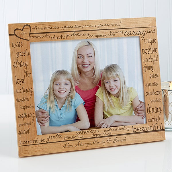 Personalized Wood Picture Frames - Definition of Mom - 11366