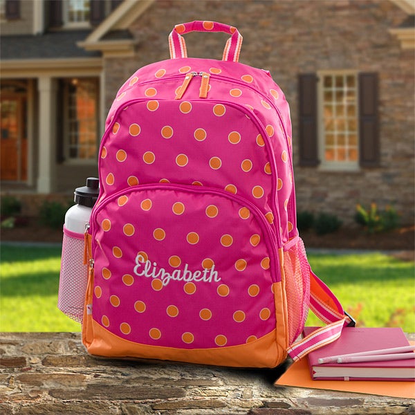 11394   Sorbet Spots Embroidered Backpack 