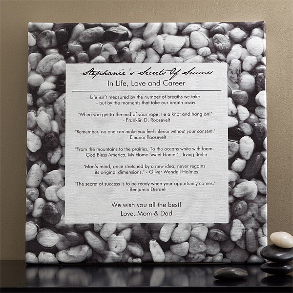 11511   Secrets Of Success© Personalized Canvas Art 