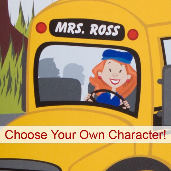 Personalized Bus Driver Greeting Cards - Oversized